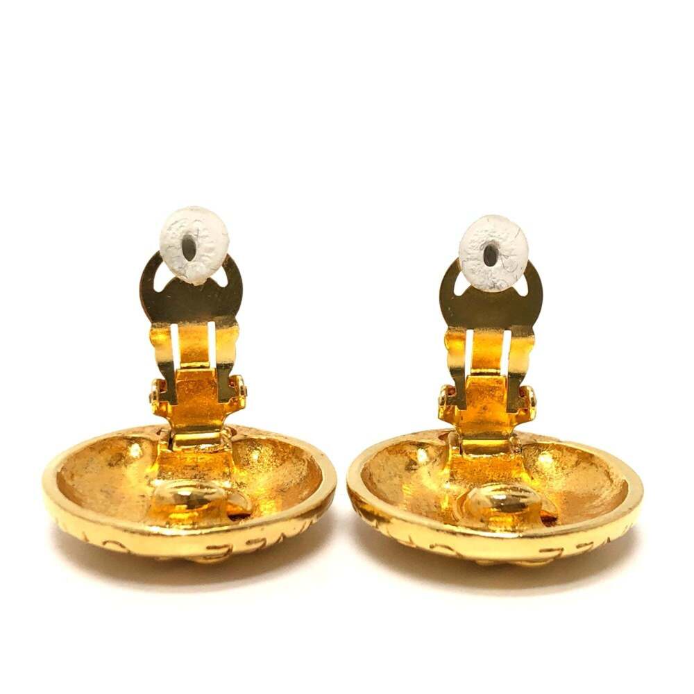CHANEL Authentic Vintage Gold Earrings - Picture 3 of 12